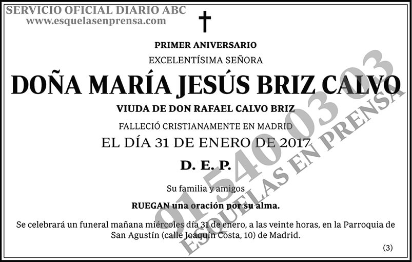 María Jesús Briz Calvo